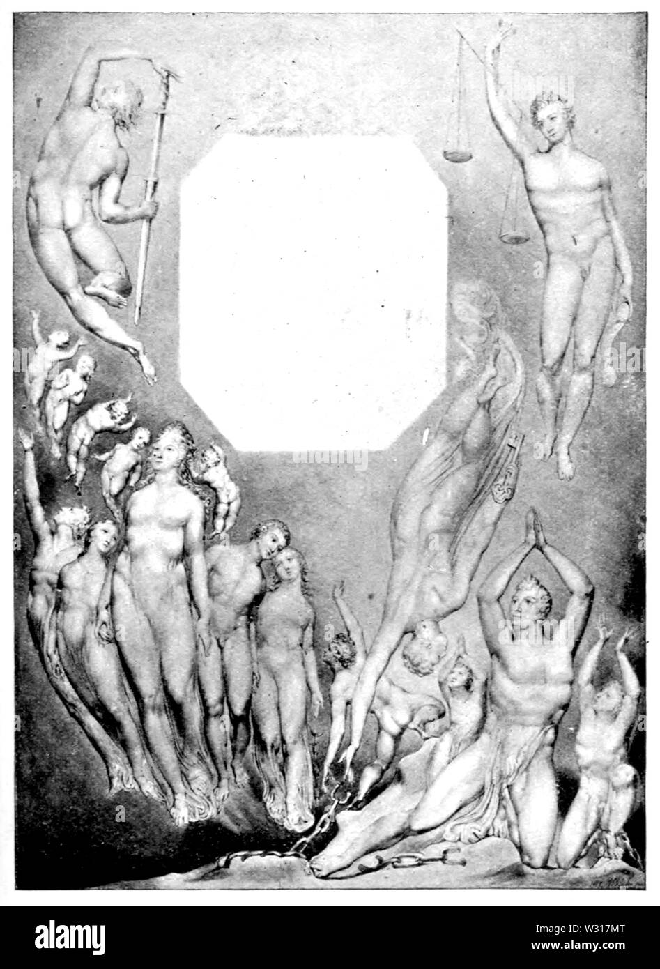 Page 163 illustration in William Blake (Chesterton) Stock Photo