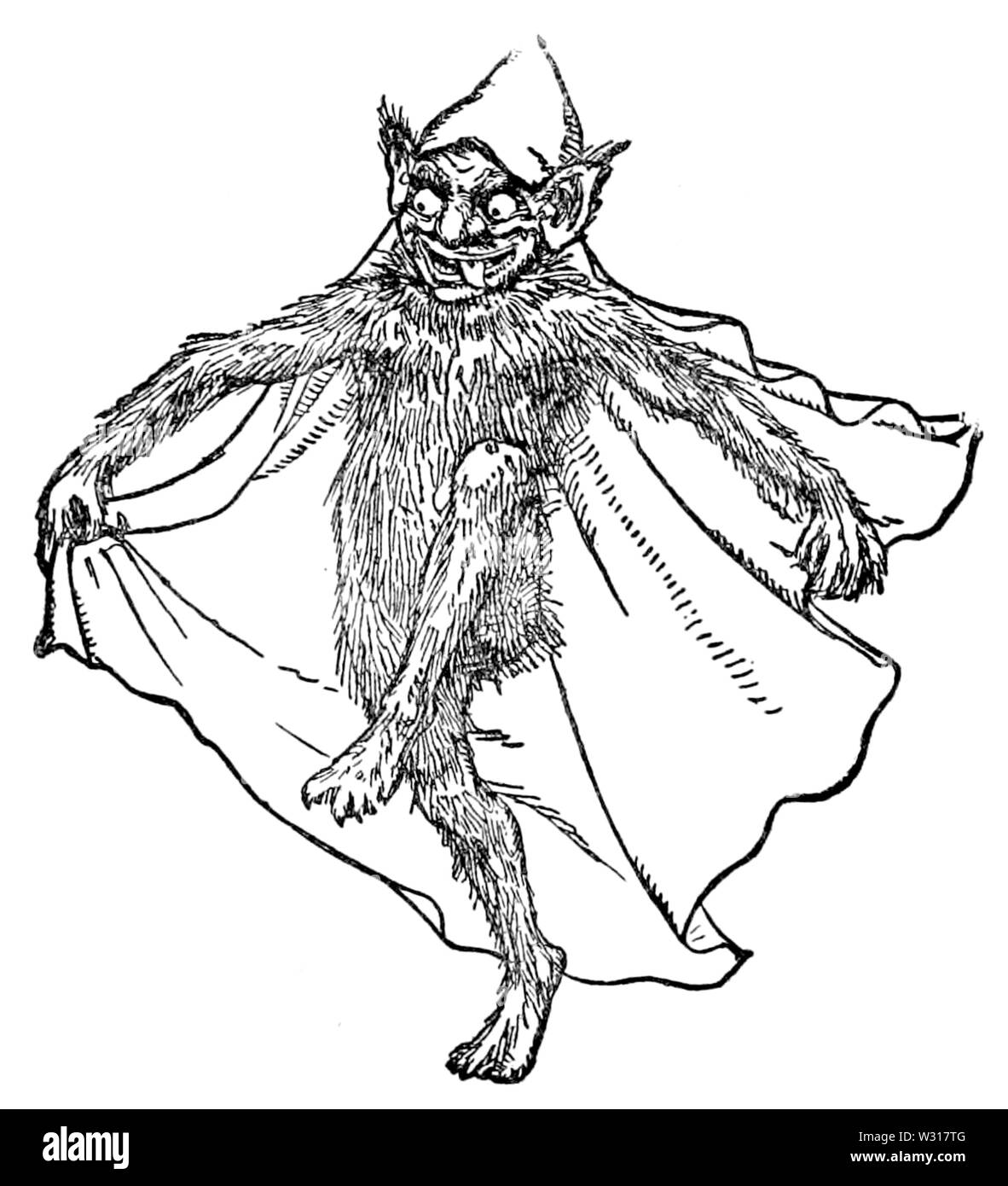 Page 212 illustration in English Fairy Tales Stock Photo