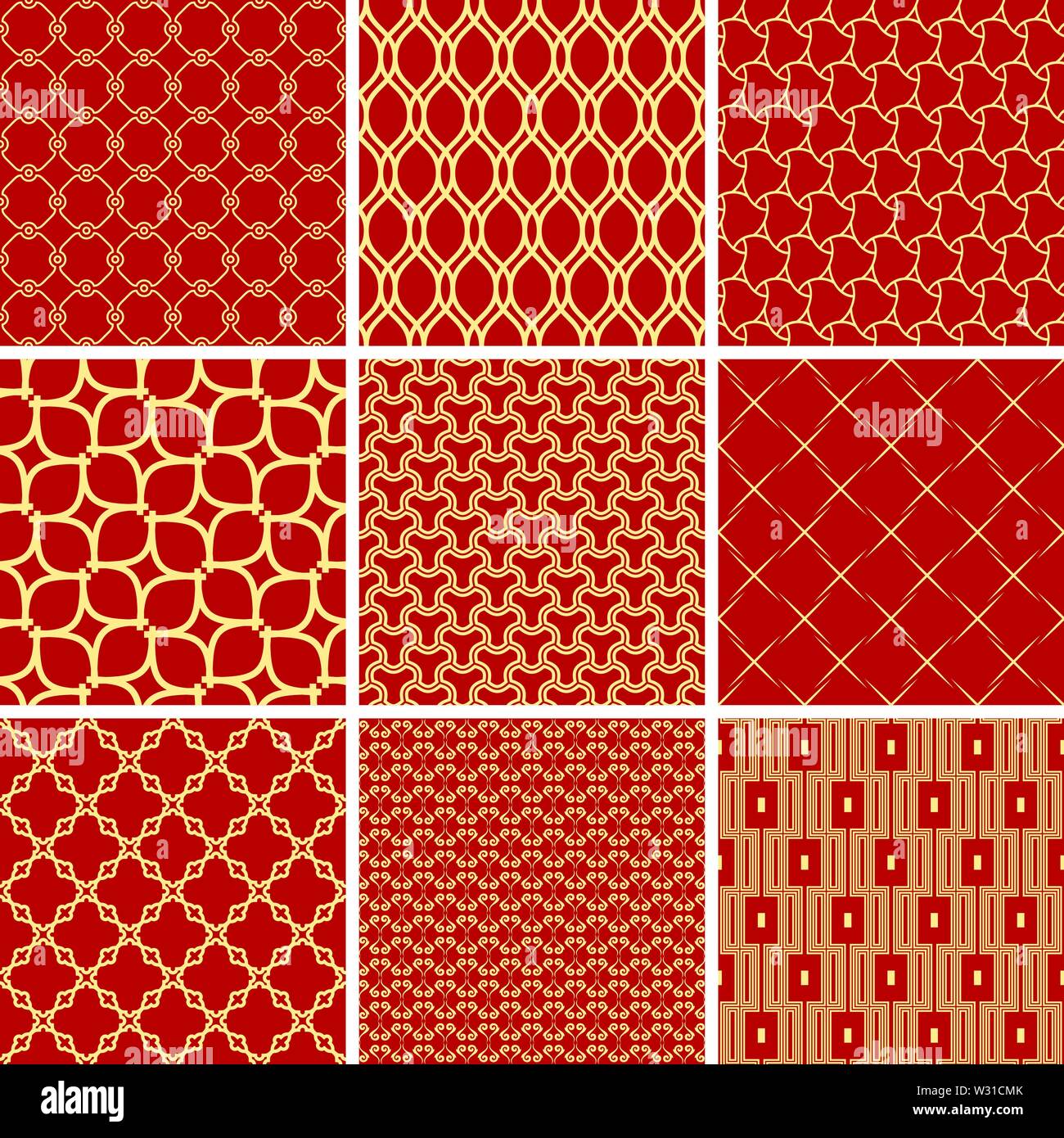 Set of Vector Seamless Geometric Backgrounds Stock Vector Image & Art ...