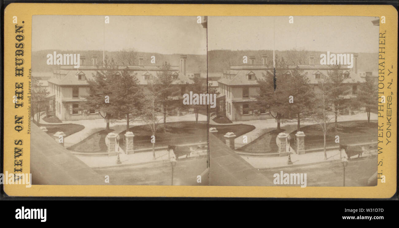 Philipse Manor House, Yonkers, NY about 1870, by Wyer, Henry Sherman, 18471920 Stock Photo Alamy