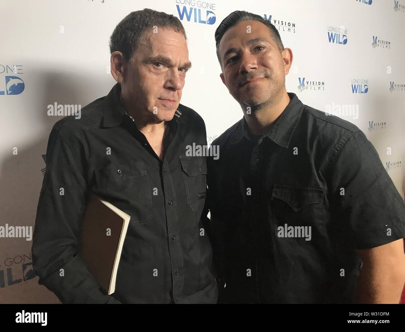 July 11, 2019 - Hollywood, California, U.S. - I16054CHW.Vision Films Presents The Los Angeles Premiere Of ''Long Gone Wild'' .Laemmle Monica Film Center, Santa Monica, California, USA .07/10/2019 .CHARLES FLEISCHER AND PAUL PALACIOS.Â©Clinton H.Wallace/Photomundo International/  Photos Inc  (Credit Image: © Clinton Wallace/Globe Photos via ZUMA Wire) Stock Photo