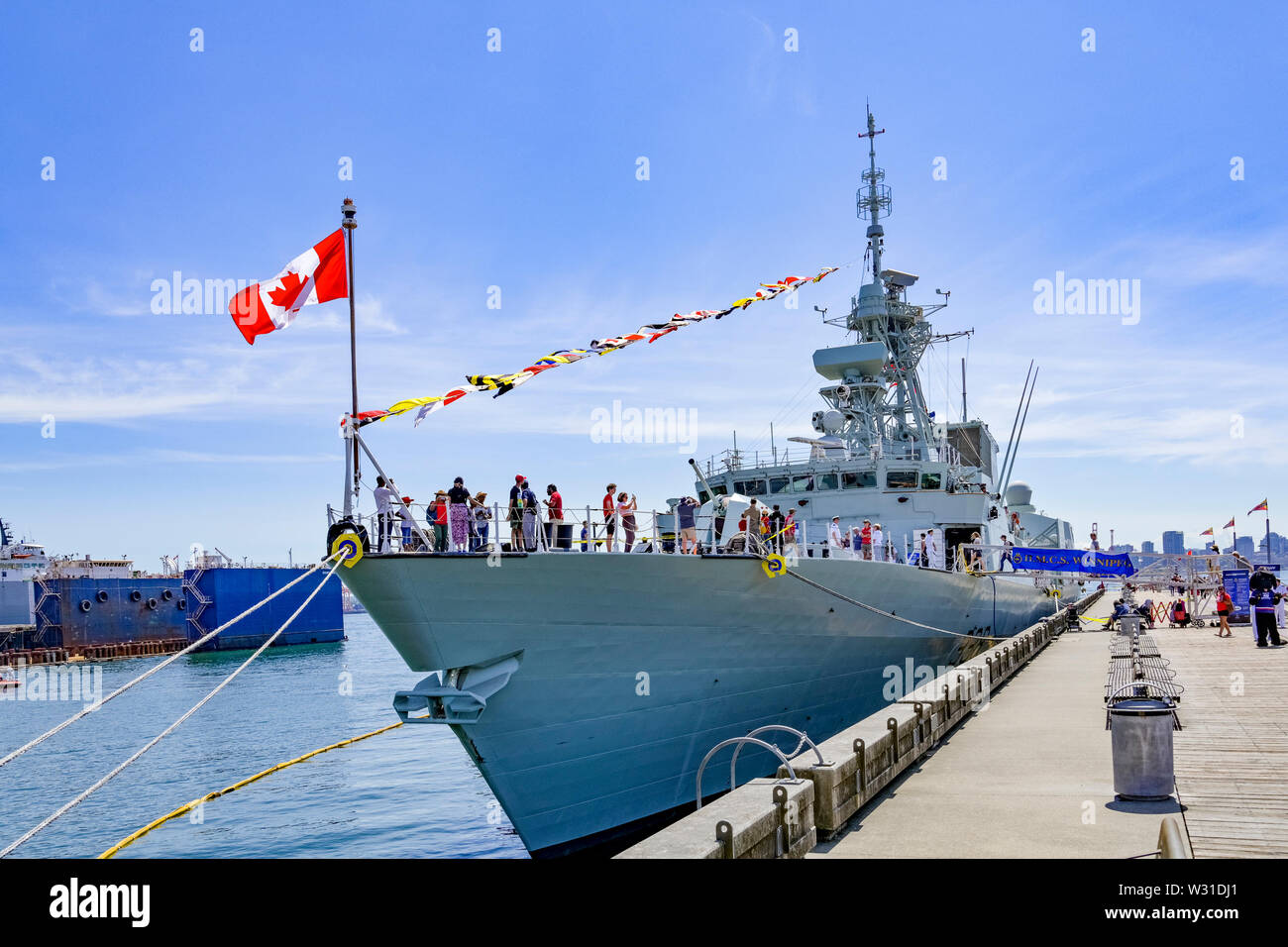 Open House, HMCS Winnipeg, Canadian frigate, Canada Day, North Vancouver, British Columbia
