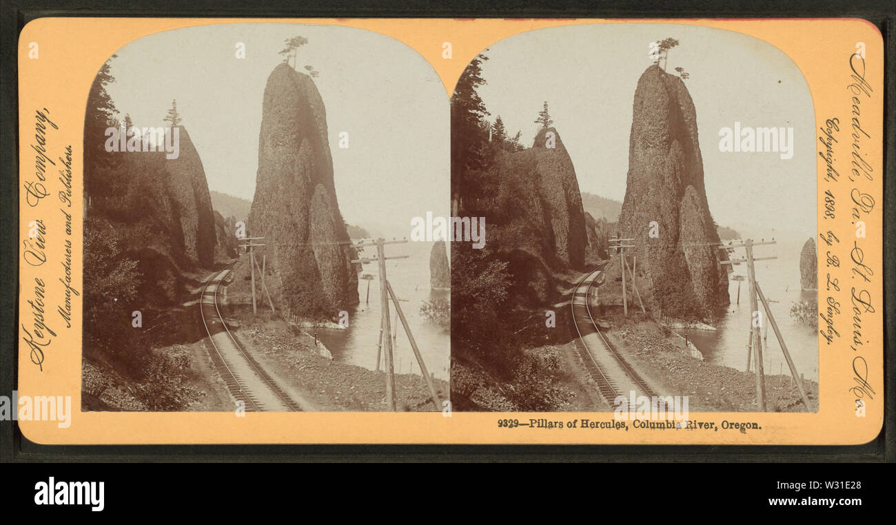 Pillars of Hercules, Columbia River, Oregon, from Robert N Dennis
