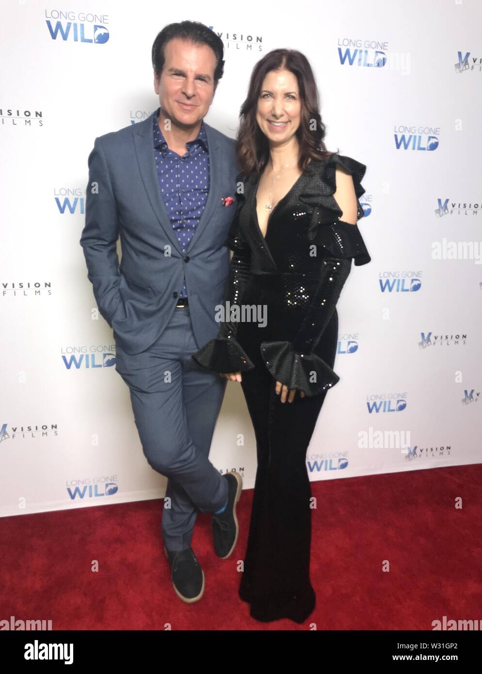 July 11, 2019 - Hollywood, California, U.S. - I16054CHW.Vision Films Presents The Los Angeles Premiere Of ''Long Gone Wild'' .Laemmle Monica Film Center, Santa Monica, California, USA .07/10/2019 .VINCENT DE PAUL AND RACHEL WEIL - PRODUCER .Â©Clinton H.Wallace/Photomundo International/  Photos Inc  (Credit Image: © Clinton Wallace/Globe Photos via ZUMA Wire) Stock Photo