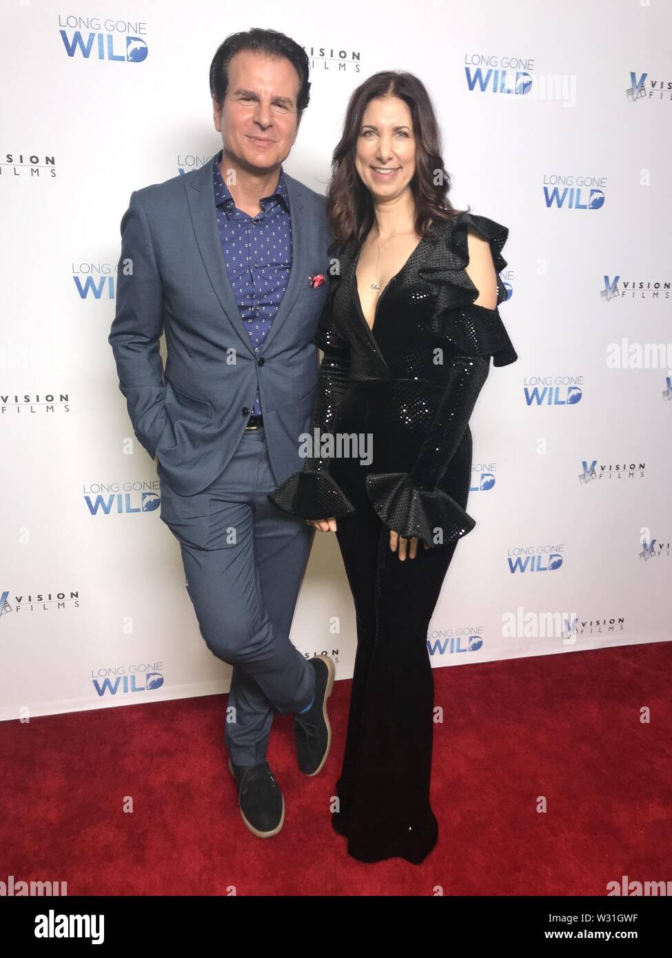 July 11, 2019 - Hollywood, California, U.S. - I16054CHW.Vision Films Presents The Los Angeles Premiere Of ''Long Gone Wild'' .Laemmle Monica Film Center, Santa Monica, California, USA .07/10/2019 .VINCENT DE PAUL AND RACHEL WEIL - PRODUCER .Â©Clinton H.Wallace/Photomundo International/  Photos Inc  (Credit Image: © Clinton Wallace/Globe Photos via ZUMA Wire) Stock Photo