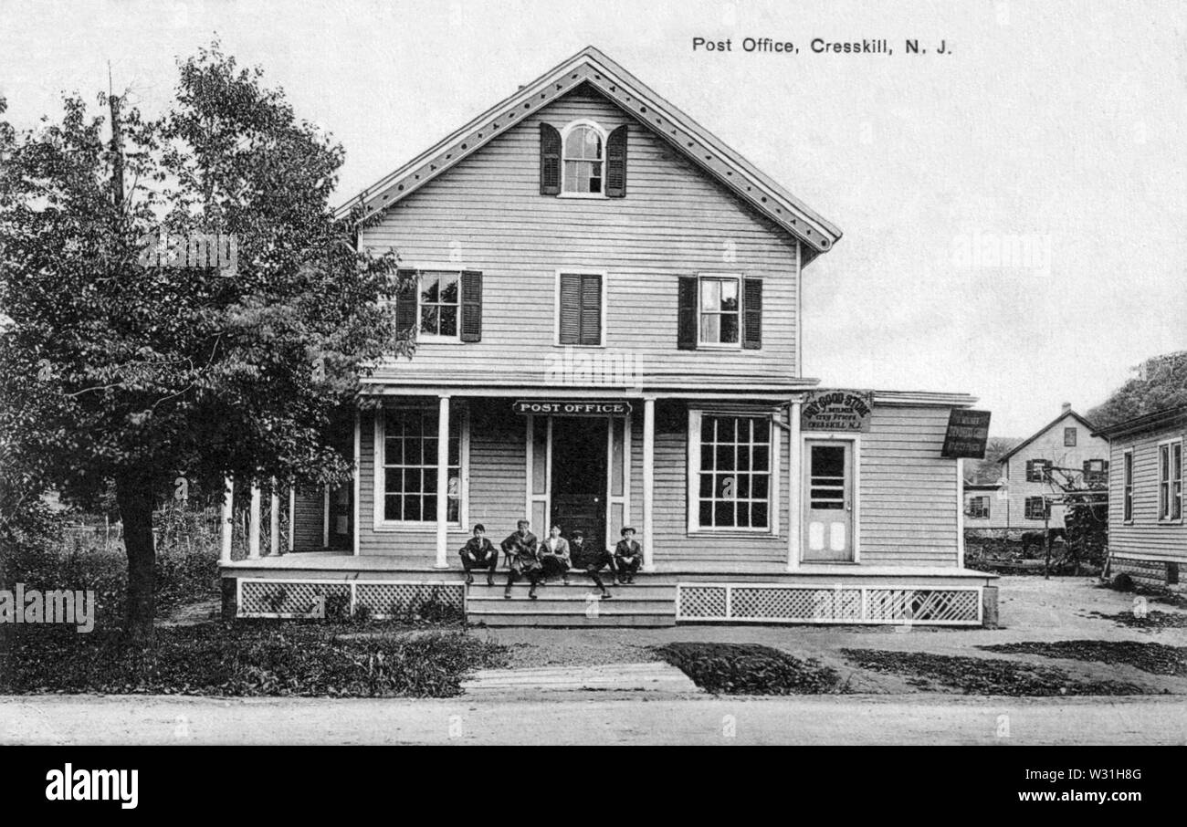 Post Office, Cresskill, NJ circa 1913 Stock Photo Alamy