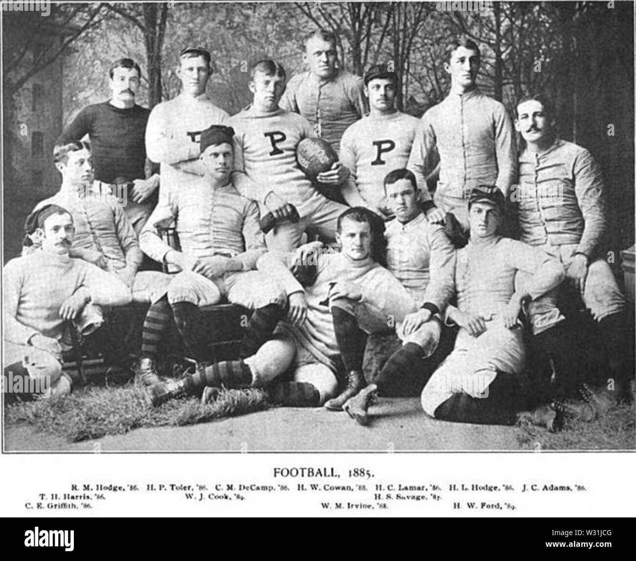Princeton Tigers football team (1885 Stock Photo Alamy