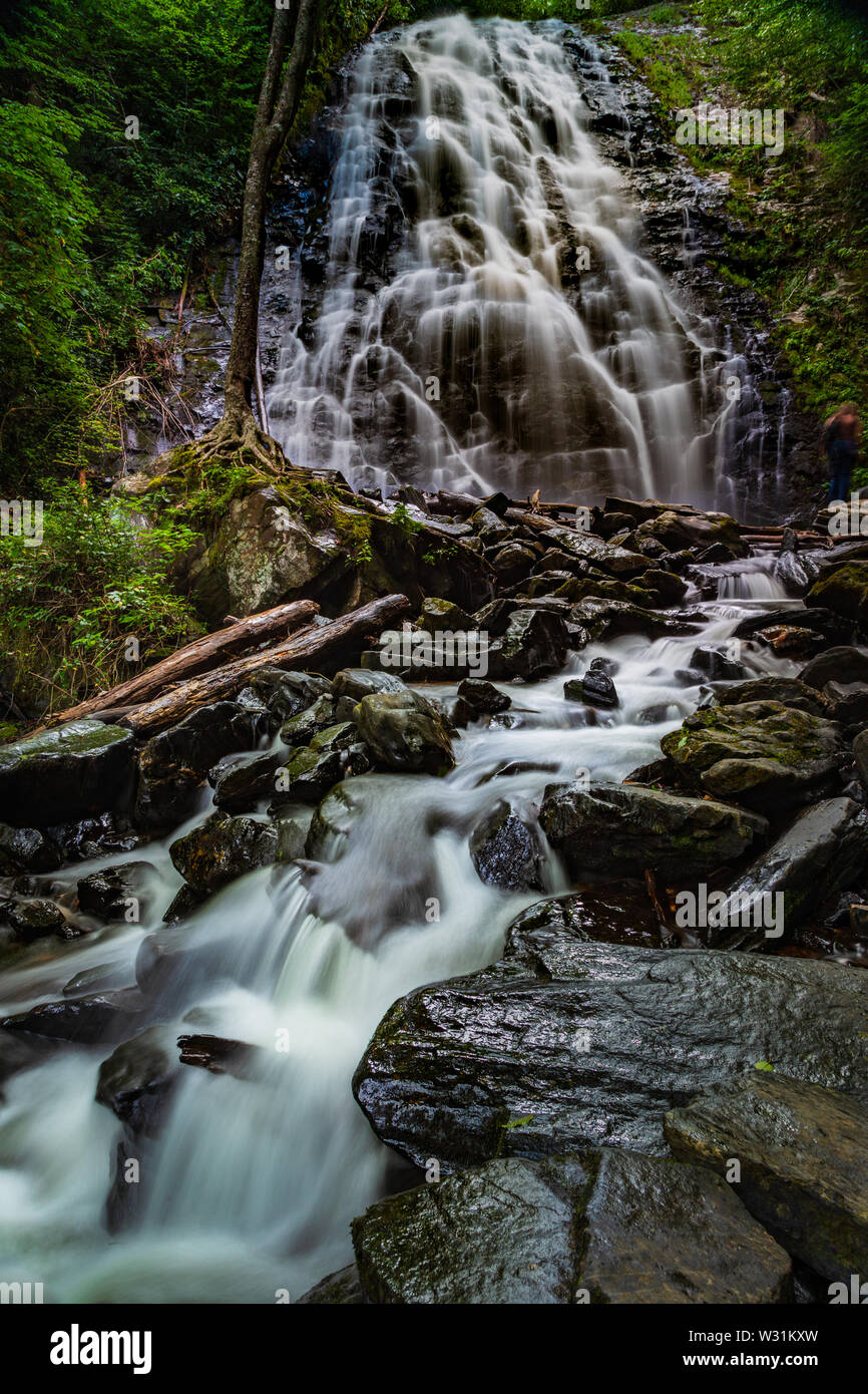 Crabtree Falls, North Carolina, USA Stock Photo