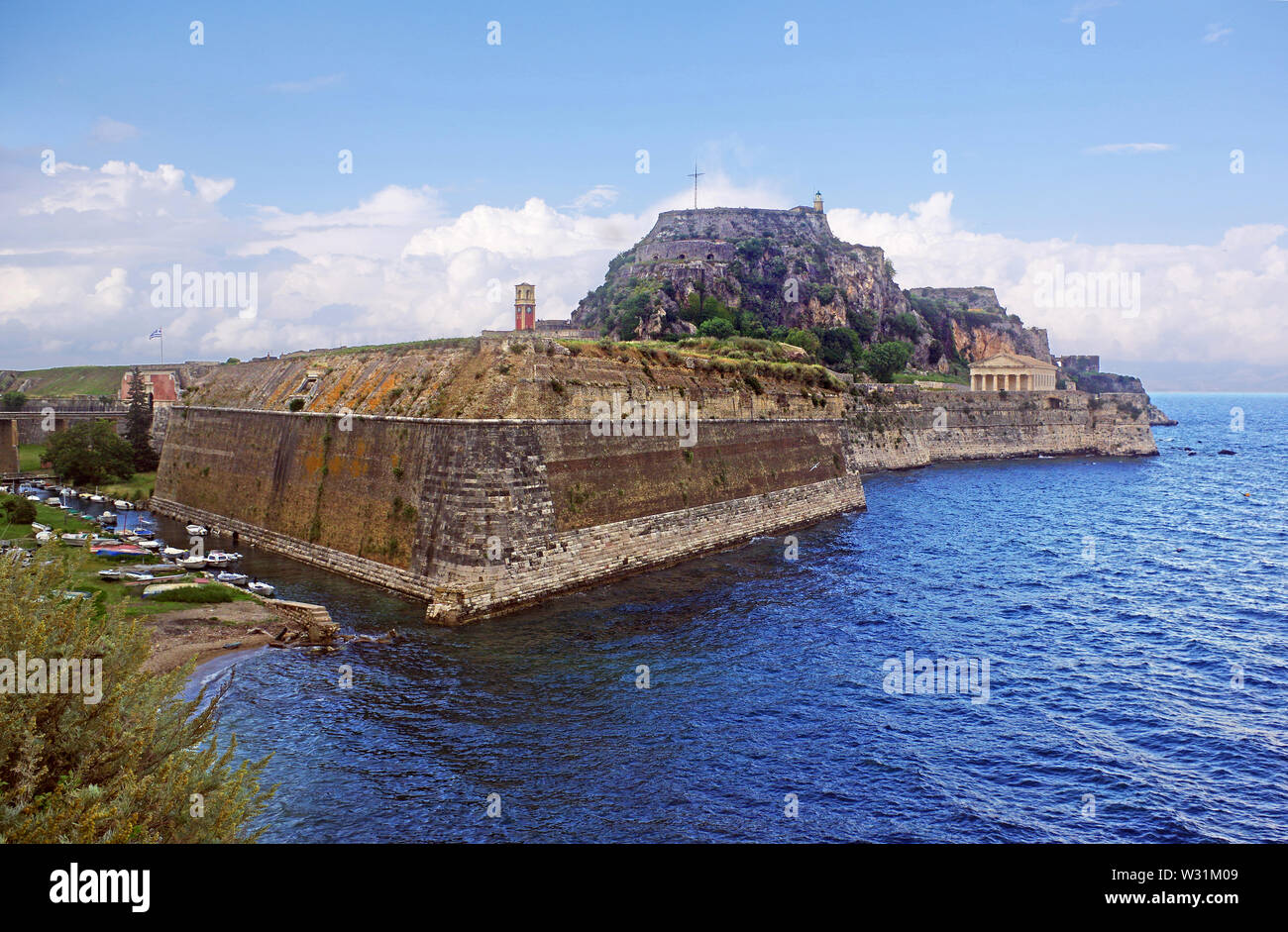 Old Fortress of Corfu, Greece Stock Photo