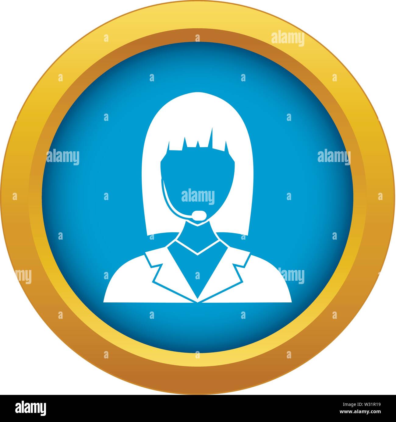 Manager taxi icon blue vector isolated Stock Vector Image & Art - Alamy