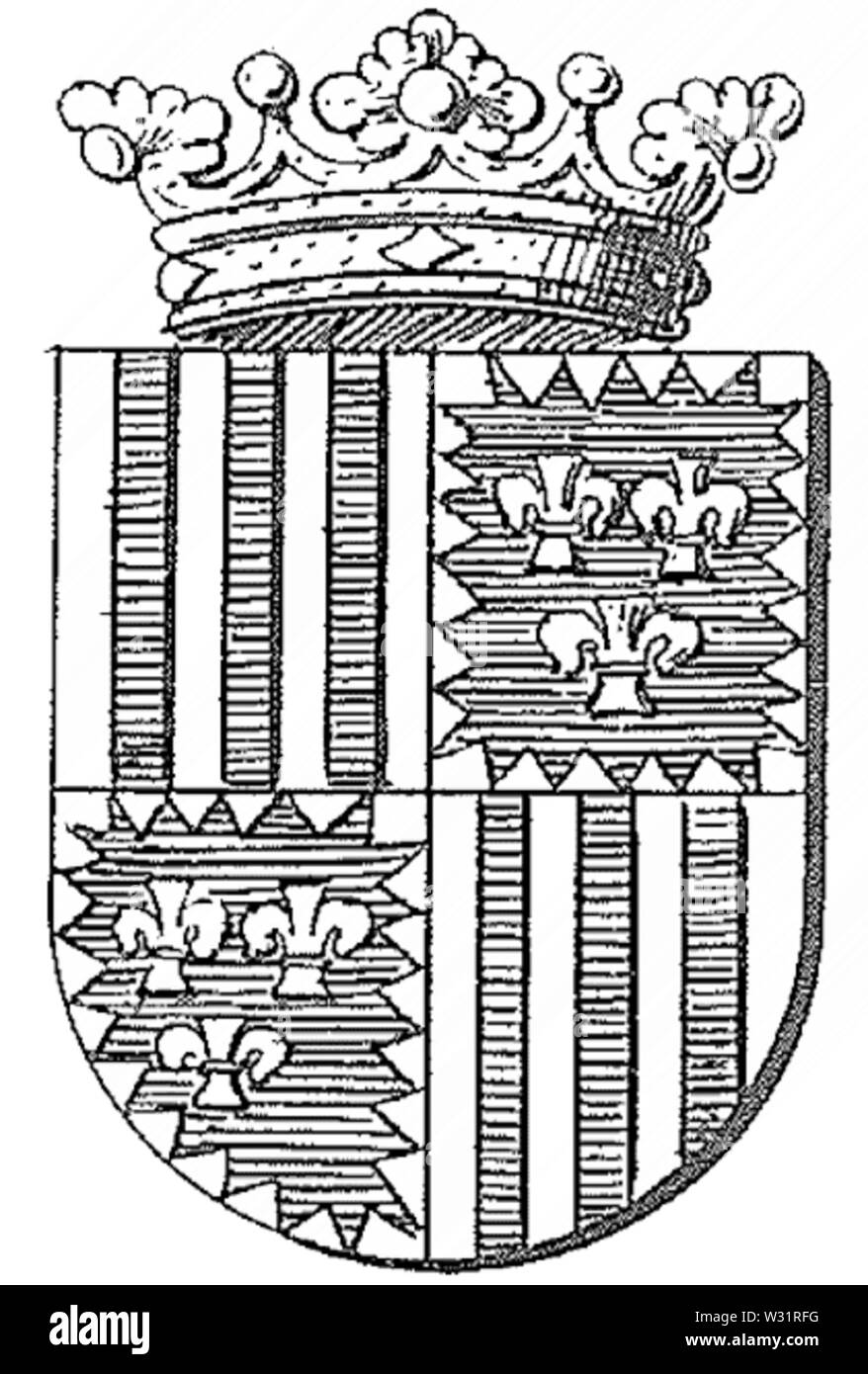 Requesens Wappen Stock Photo