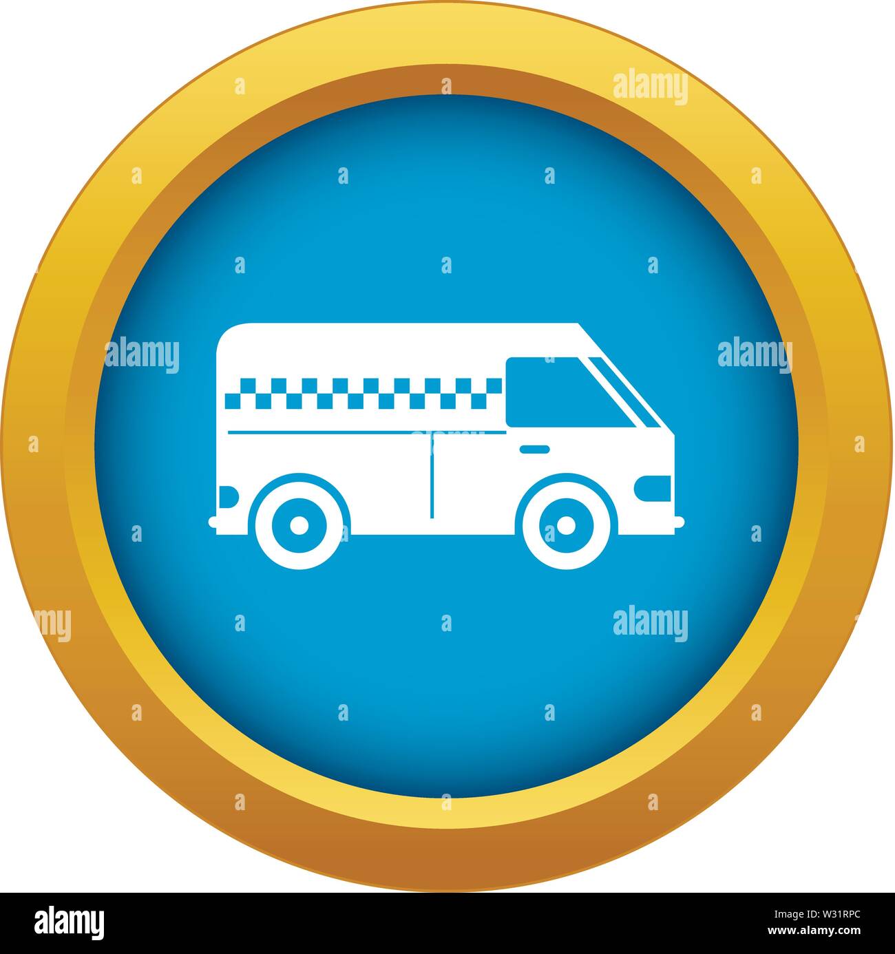 Minibus taxi icon blue vector isolated Stock Vector Image & Art - Alamy