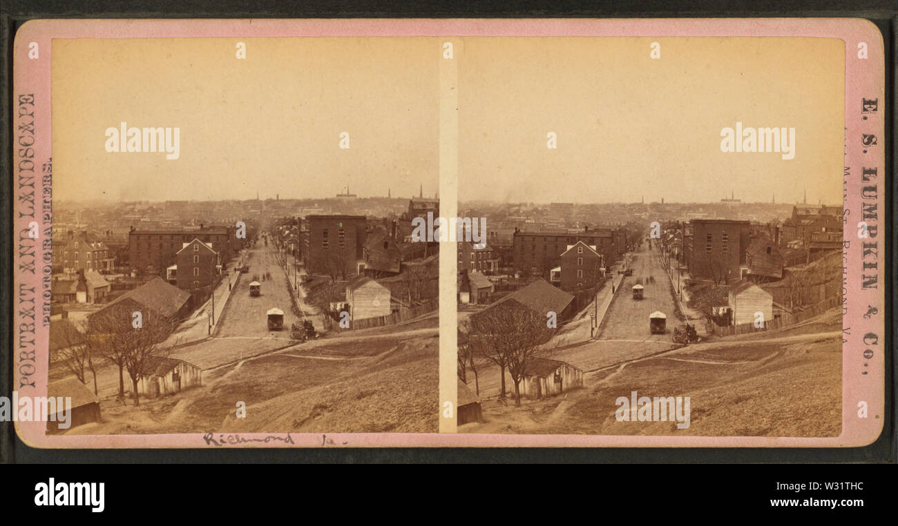 Richmond, from Libby Hill, by E S Lumpkin Stock Photo Alamy