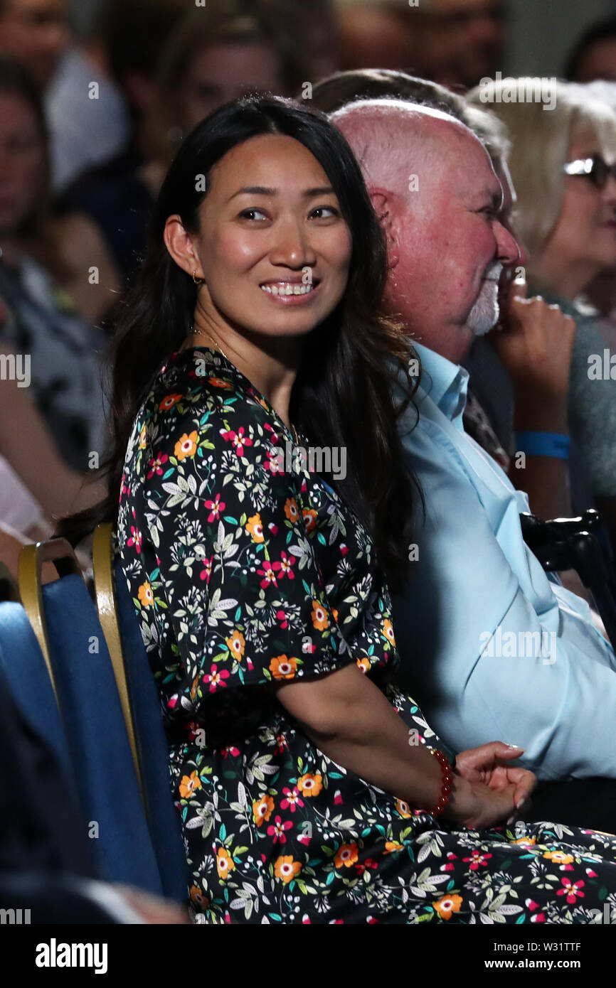 Jeremy Hunt's wife Lucia Hunt during a Tory leadership hustings in  Maidstone, Kent Stock Photo - Alamy