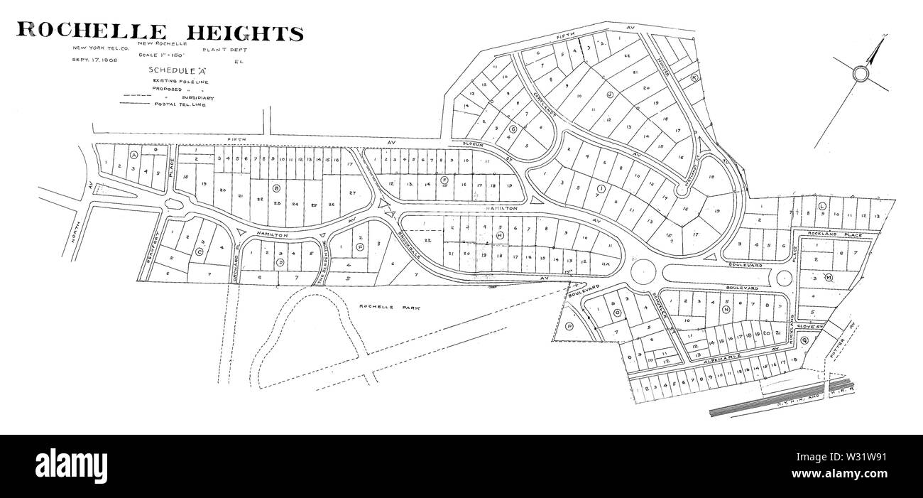 Development map for the Rochelle Heights community in the city of New