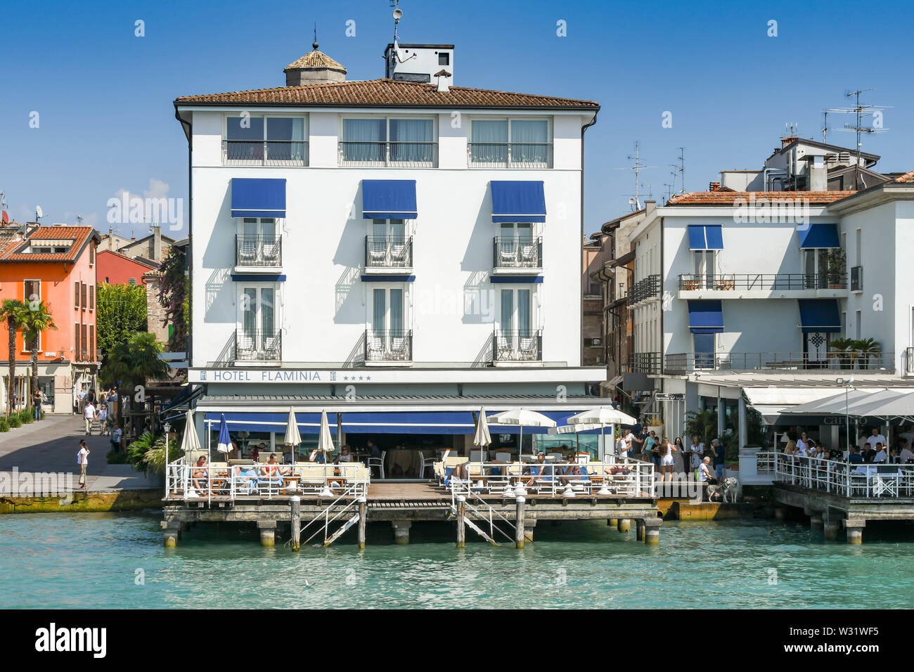 SIRMIONE, LAKE GARDA, ITALY SEPTEMBER 2018 Hotel Flaminia on the