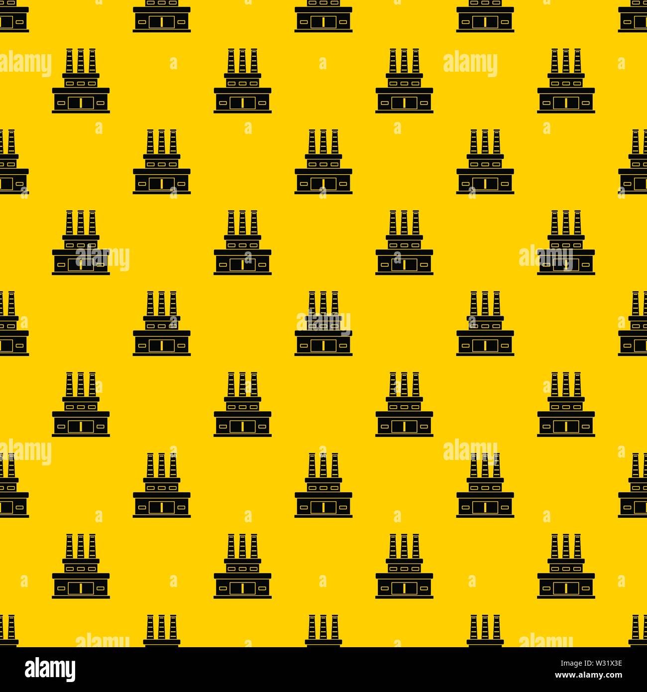 Large oil refinery pattern vector Stock Vector