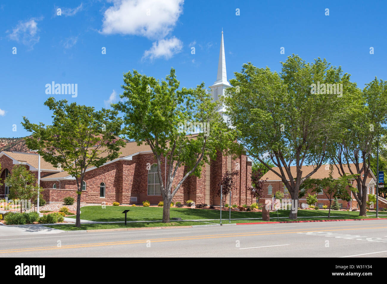 KANAB, UTAH, USA - MAY 25, 2015: Street view of Kanab town in Utah USA Stock Photo