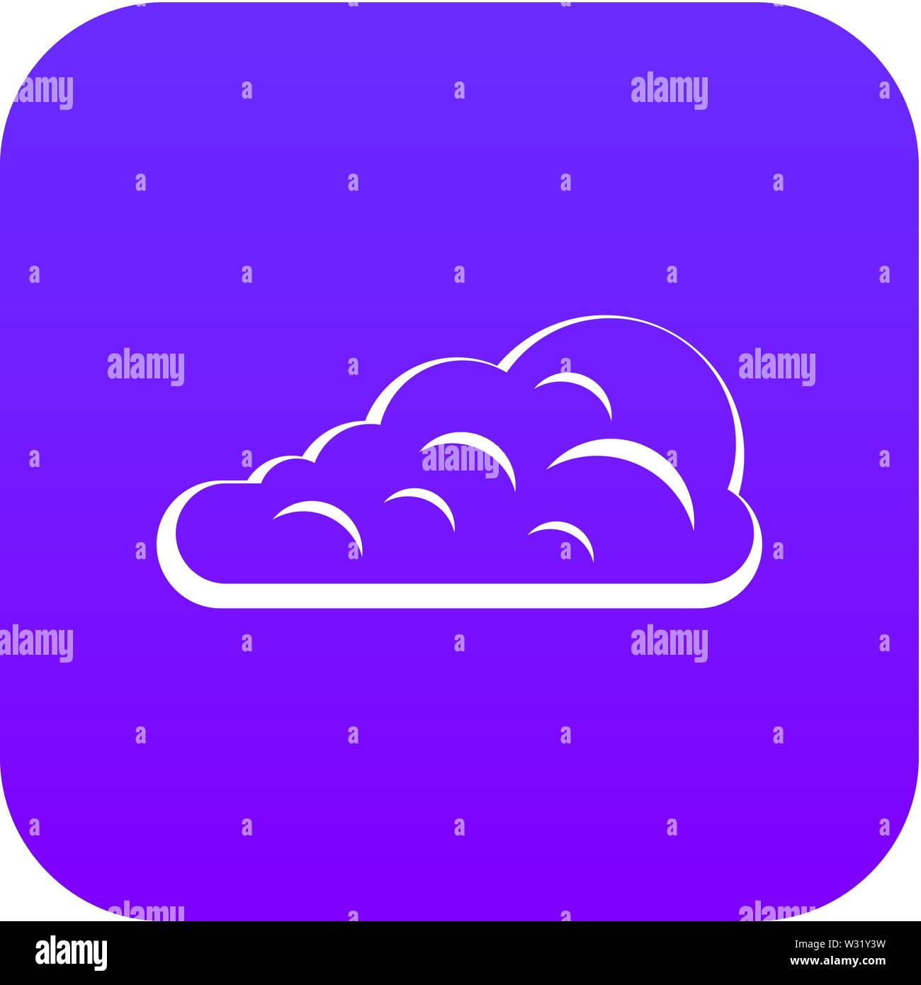 Cumulus cloud icon digital purple Stock Vector Image & Art - Alamy