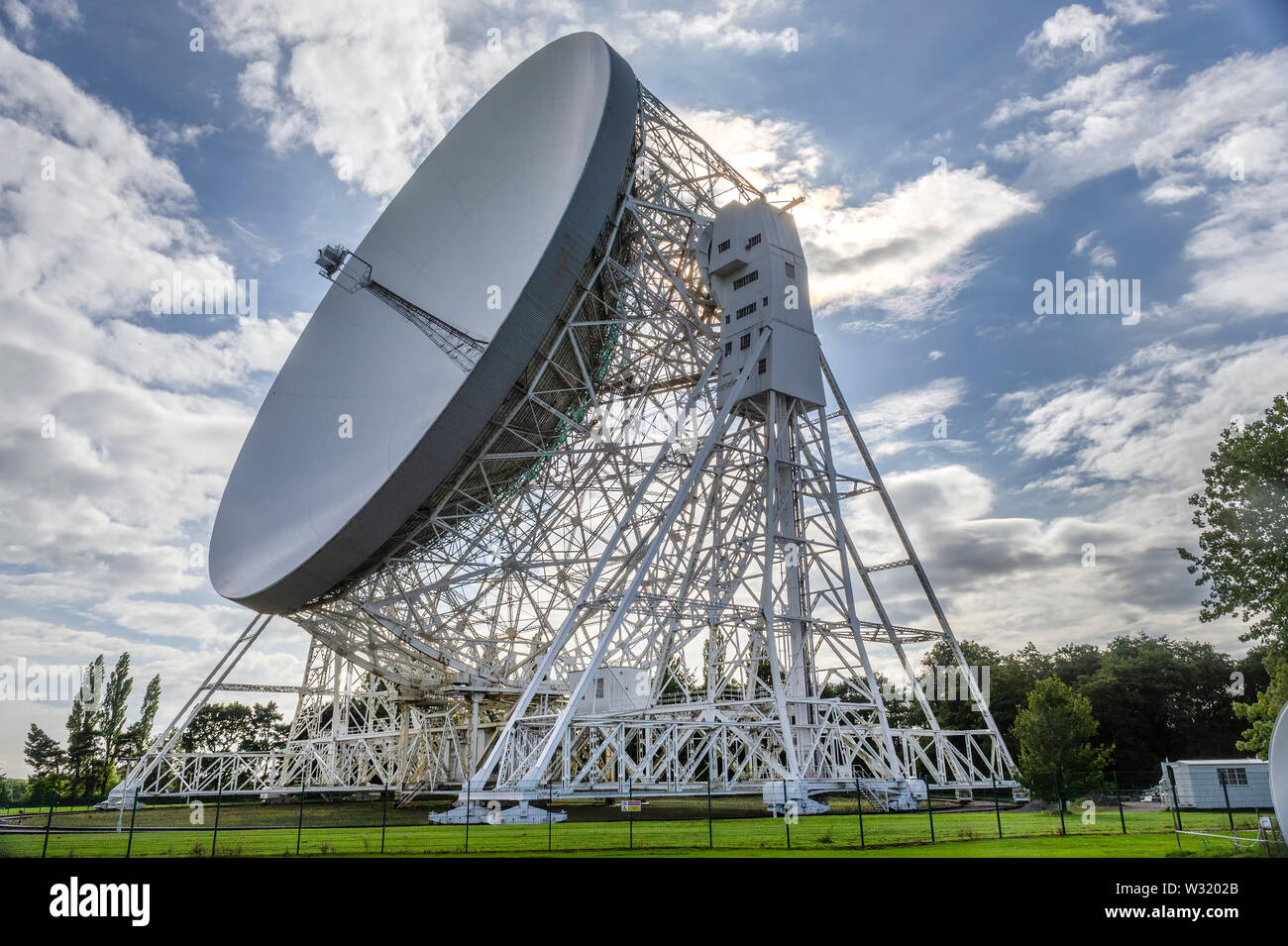 Jodrell Bank radio telescope Cheshire England. 16 September 2015. It