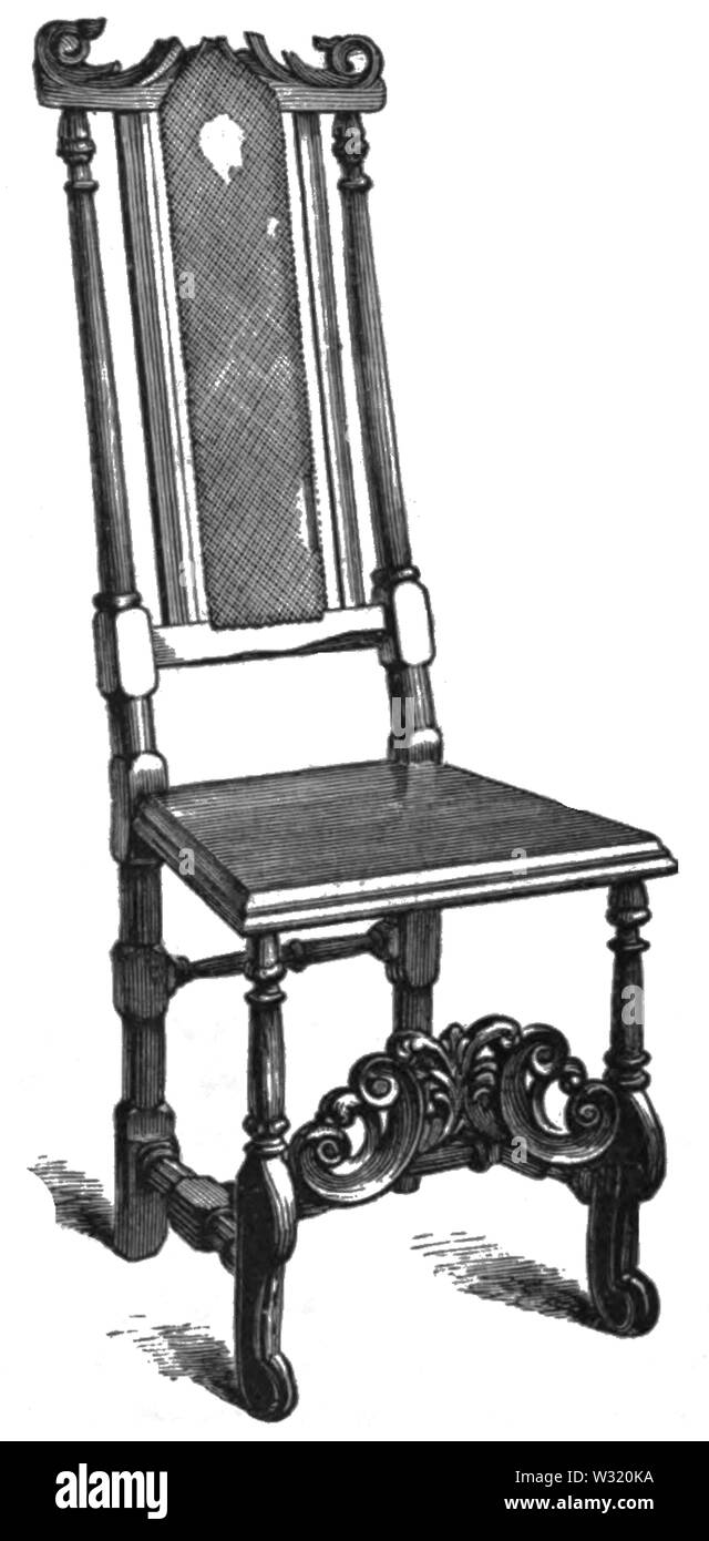 SMO V12 D070 Chair of Daniel Defoe Stock Photo