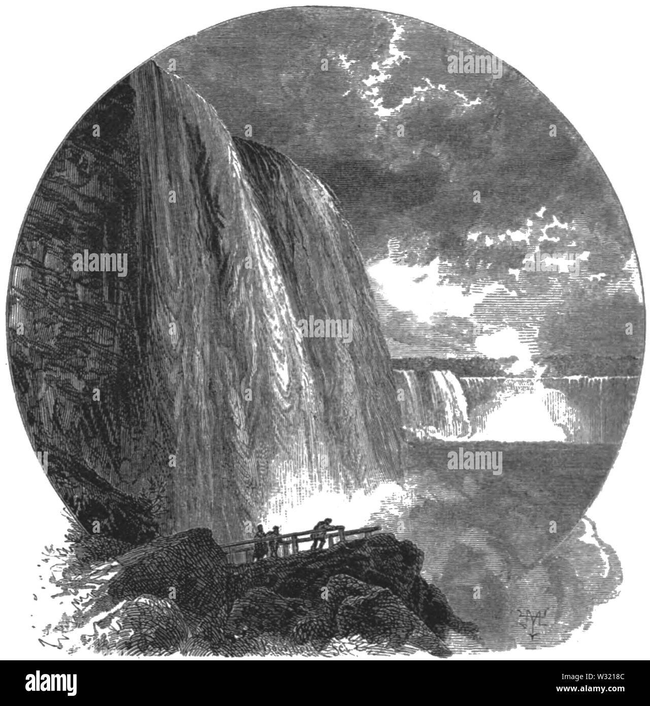 SMO V12 D473 The American and the Horseshoe Falls from below Stock