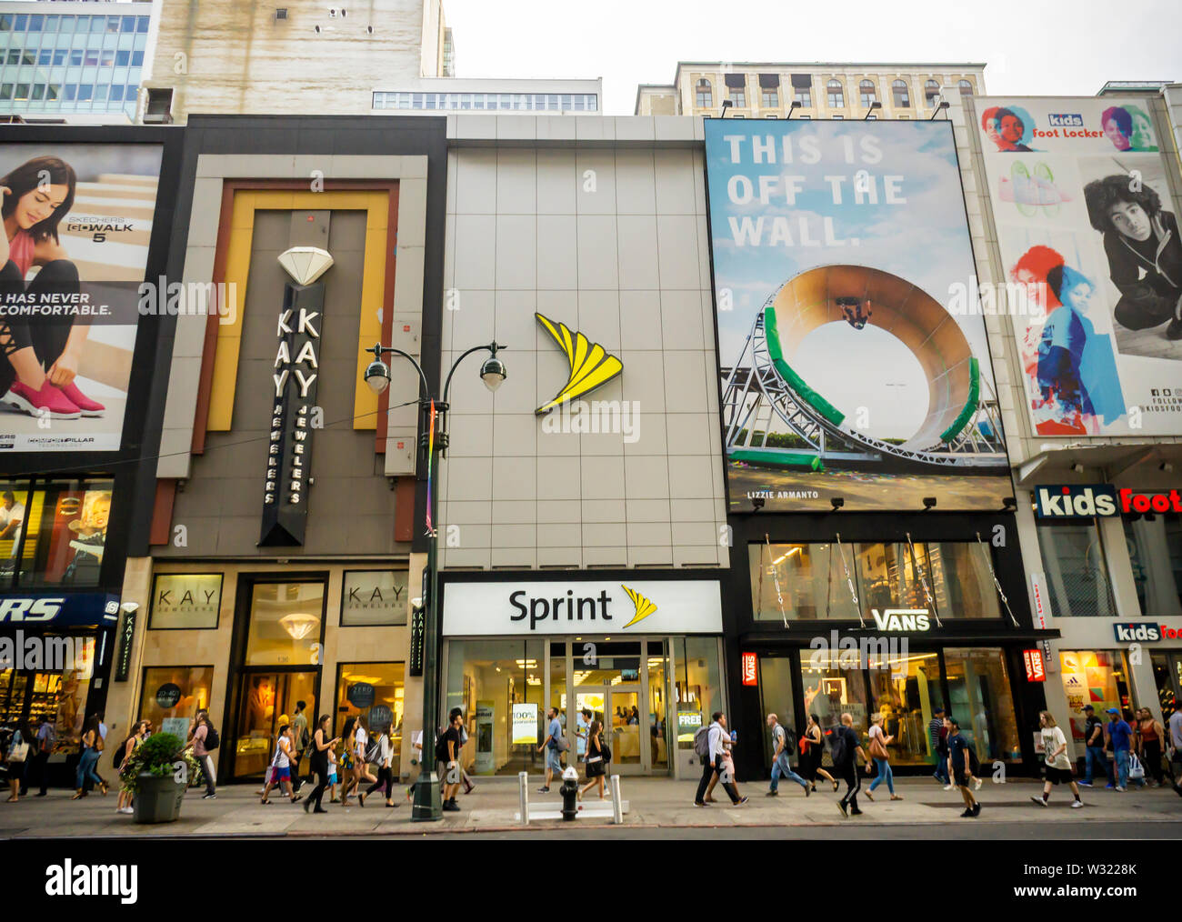 A Sprint store in the Herald Square neighborhood in New York on Tuesday, July 2, 2019. (© Richard B. Levine) Stock Photo