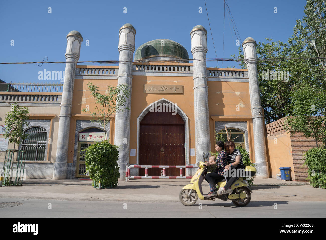 Turpan China 13th Apr 2019 An Motorcycle Seen Drive Pass A