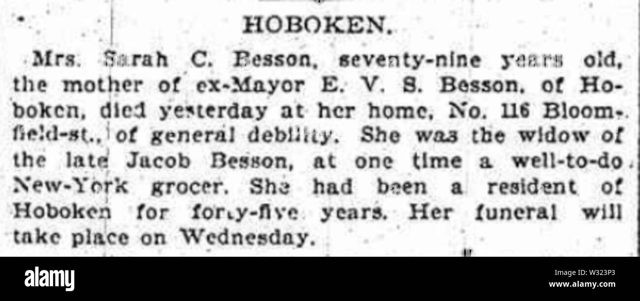 Obituary hi-res stock photography and images - Alamy