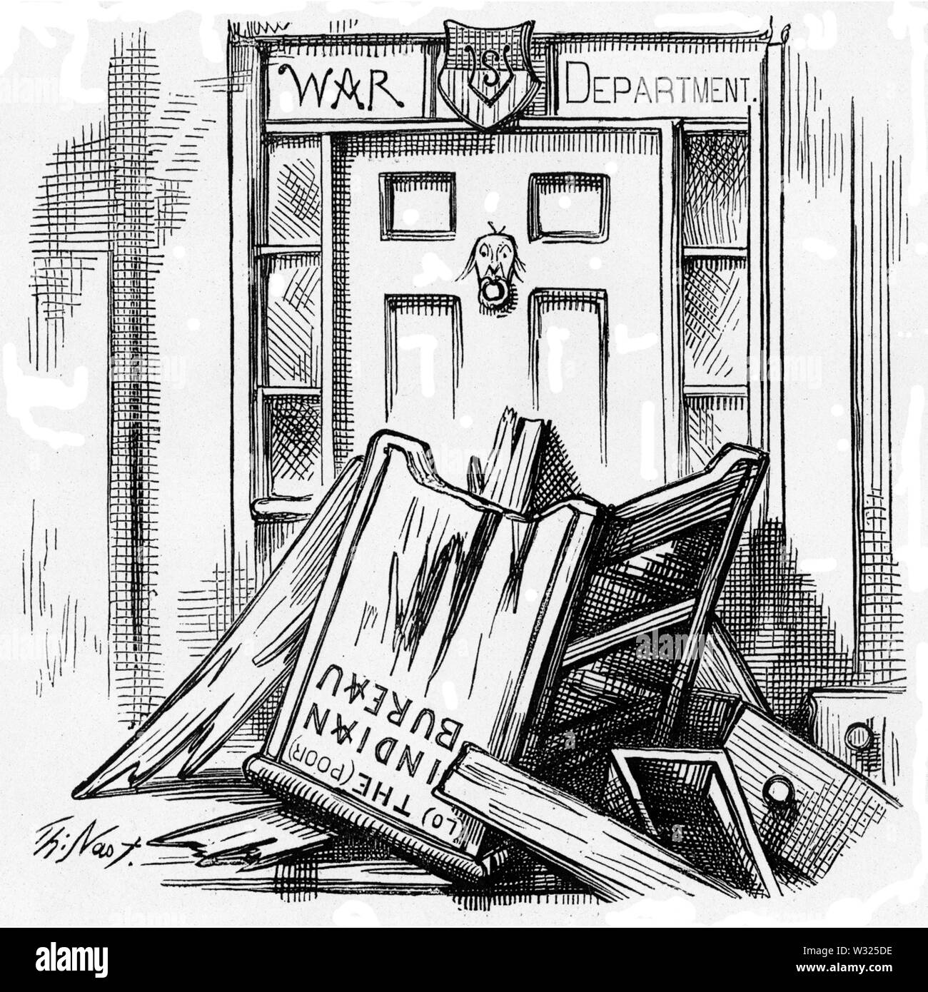 Schurz Indian Bureau 2 Stock Photo Alamy