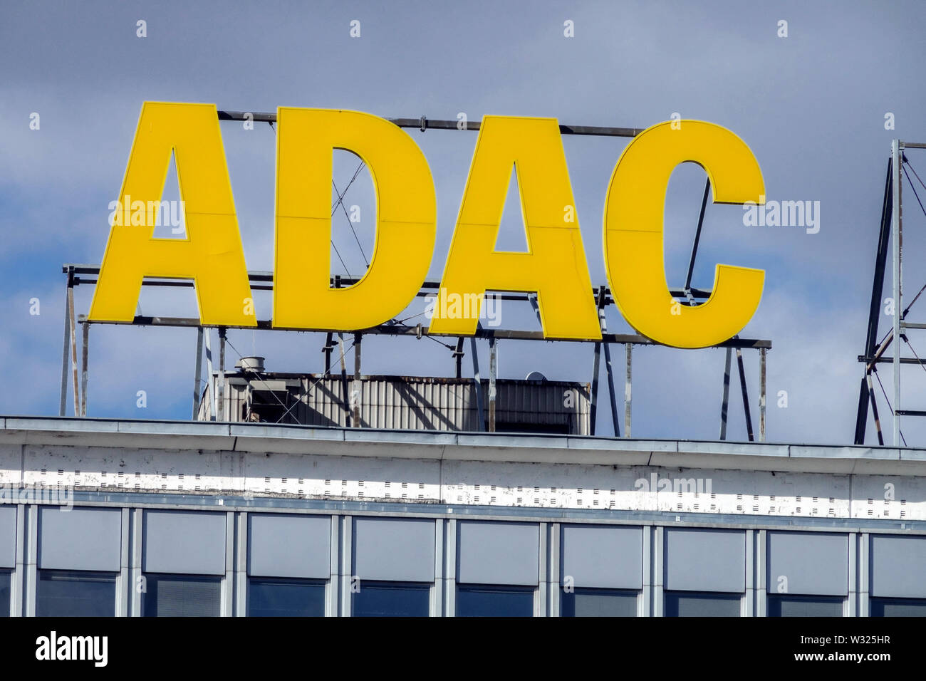 ADAC logo on the building, Berlin Germany Stock Photo