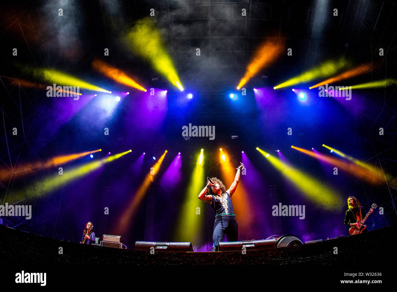 Bologna Italy july 10 2019 Greta Van Fleet live at Bologna Sonic Park