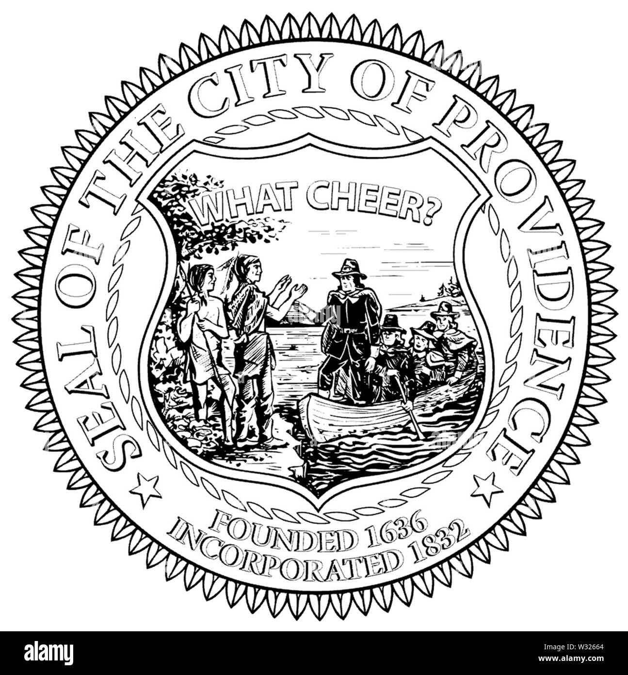 Seal of the City of Providence Rhode Island Stock Photo Alamy