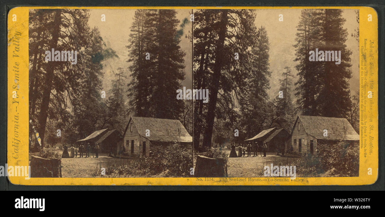 Sentinel House, Yo Semite Valley, by John P Soule 3 Stock Photo - Alamy