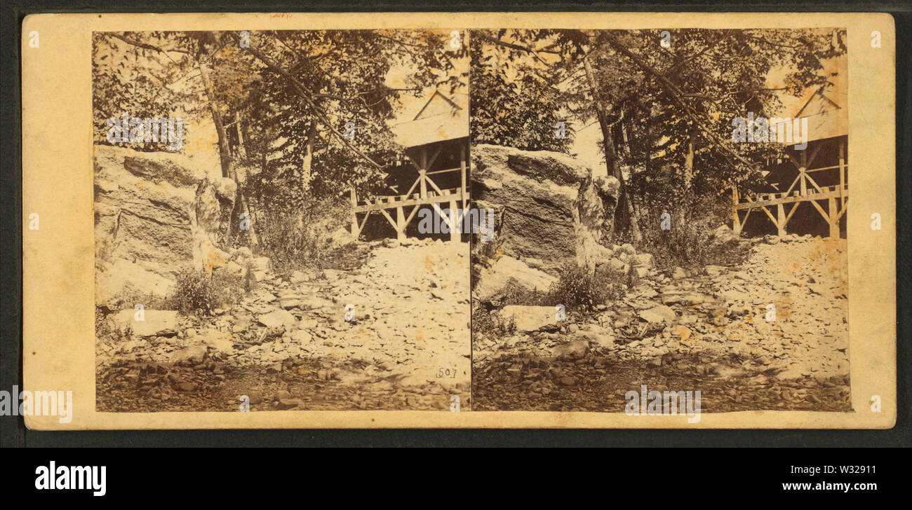 Sinking Run – near Tyrone City, Pennsylvania, from Robert N Dennis collection of stereoscopic views 3 Stock Photo