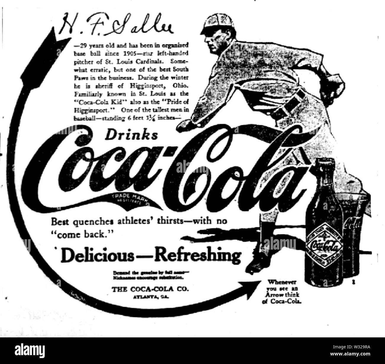 Coke ad Black and White Stock Photos & Images - Alamy