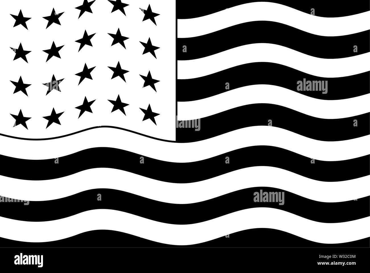 united state of american flag vector illustration design Stock Vector ...
