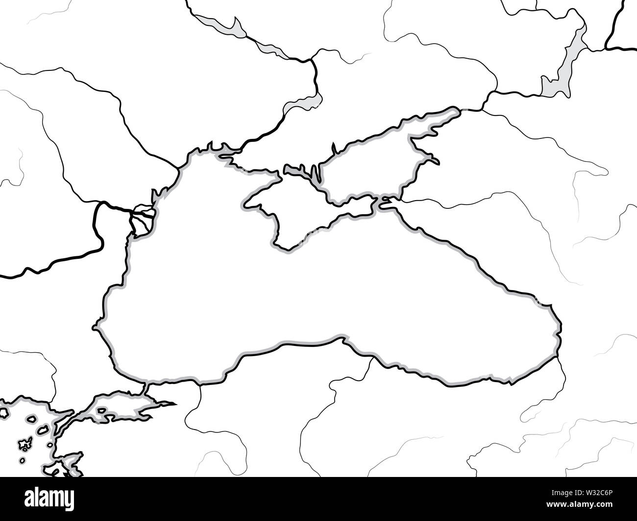 Georgia Black Sea Map Map Of The Black Sea Basin: Black Sea, Azov Sea, Crimea & Circum-Pontic  Countries: Bulgaria, Romania, Ukraïne, Turkey, Georgia Stock Photo - Alamy