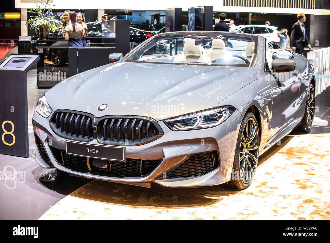 Geneva, Switzerland, March 2019 BMW The 8 Series Cabrio 840d, Geneva  International Motor Show, 8-class cabriolet car manufactured and marketed  by BMW Stock Photo - Alamy