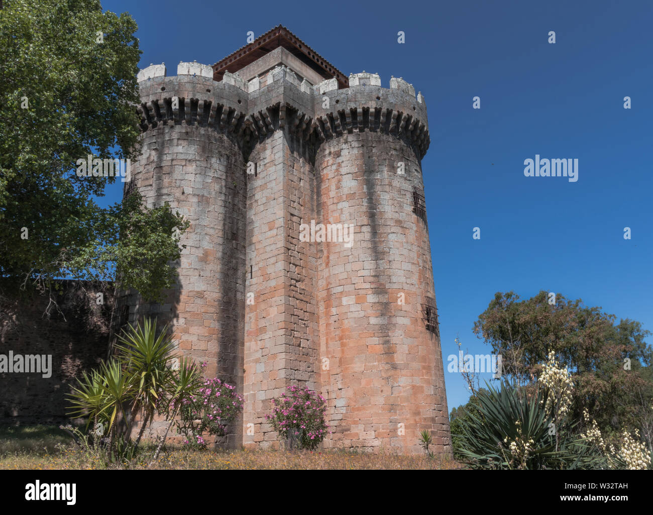 Castillo de Granadilla, abandoned village of Cáceres, Spain, May 26, 2019 Stock Photo
