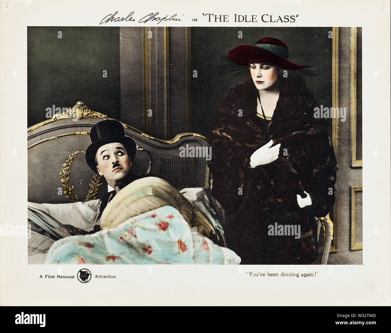 Lobby card for The Idle Class. Stock Photo