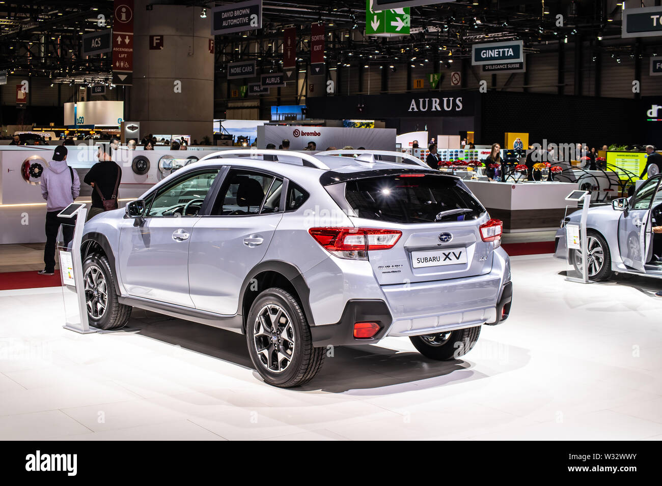 Geneva Switzerland March 19 Subaru Xv At Geneva International Motor Show Second Generation Crossover Suv Manufactured By Subaru Stock Photo Alamy