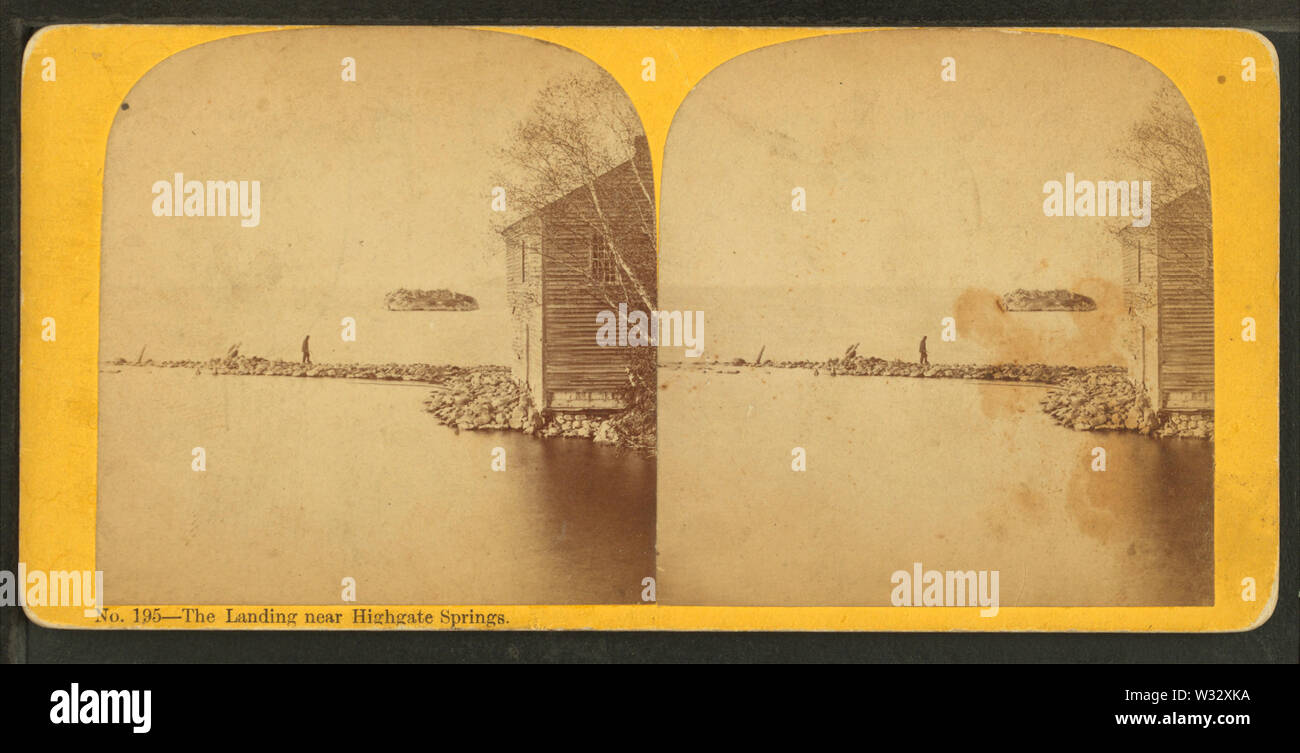 The landing near Highgate Springs, by T G Richardson Stock Photo Alamy