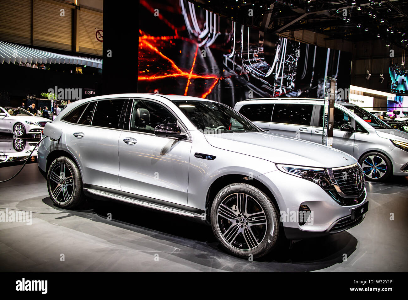 Geneva March 19 All New Electric Mercedes Eqc 400 4matic 300kw Suv 19 Model Eq Brand Geneva International Motor Show Produced By Mercedes Benz Stock Photo Alamy Geneva March 19 All New Electric Mercedes Eqc 400 4matic 300kw Suv 19 Model Eq Brand Geneva International Motor Show Produced By Mercedes Benz Stock Photo Alamy