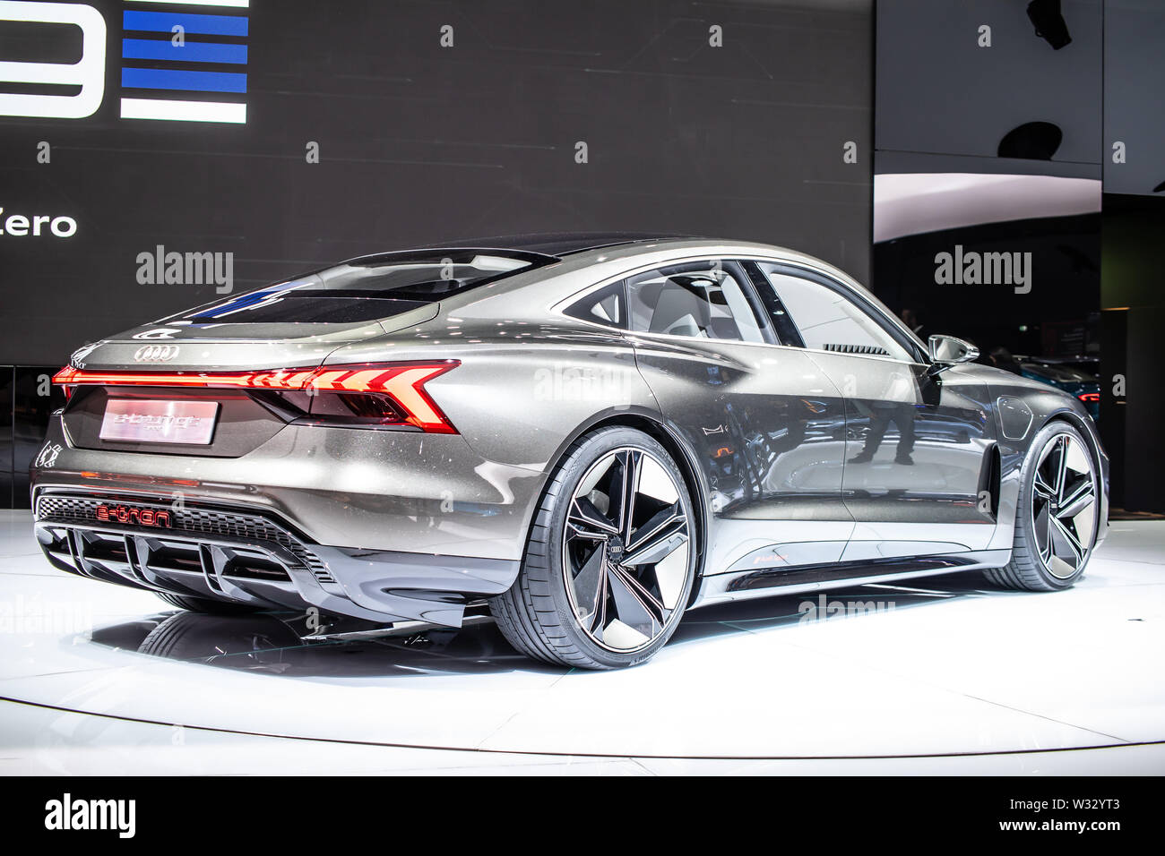 Geneva, Switzerland, March 2019: New all-electric Audi e-tron GT Concept  prototype future car at Geneva International Motor Show, EV from Audi AG  Stock Photo - Alamy