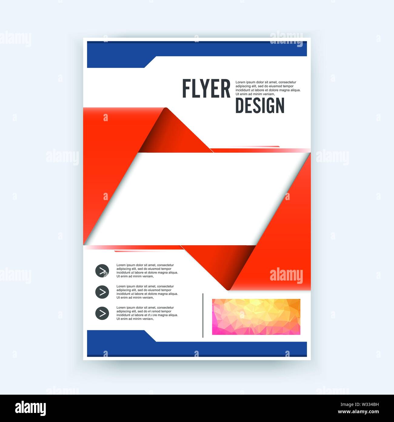 Abstract flyer design background. Brochure template. Can be used for  magazine cover, business mockup, education, presentation. business flyer  size A4 Stock Vector Image & Art - Alamy