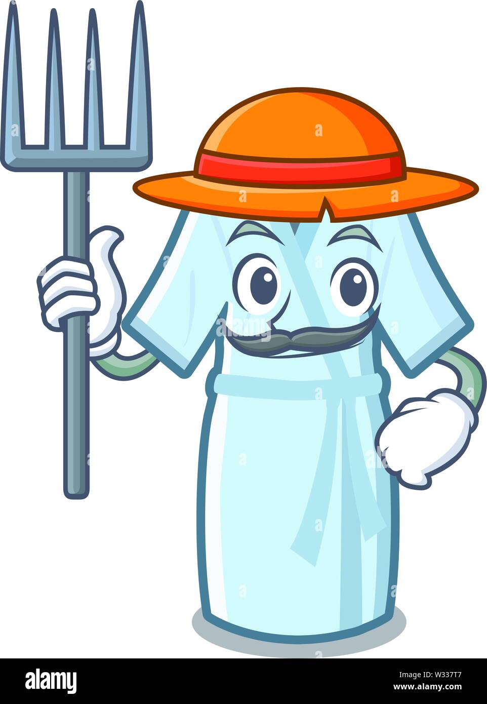 Farmer bathrobe in the a cartoon shape Stock Vector Image & Art Alamy