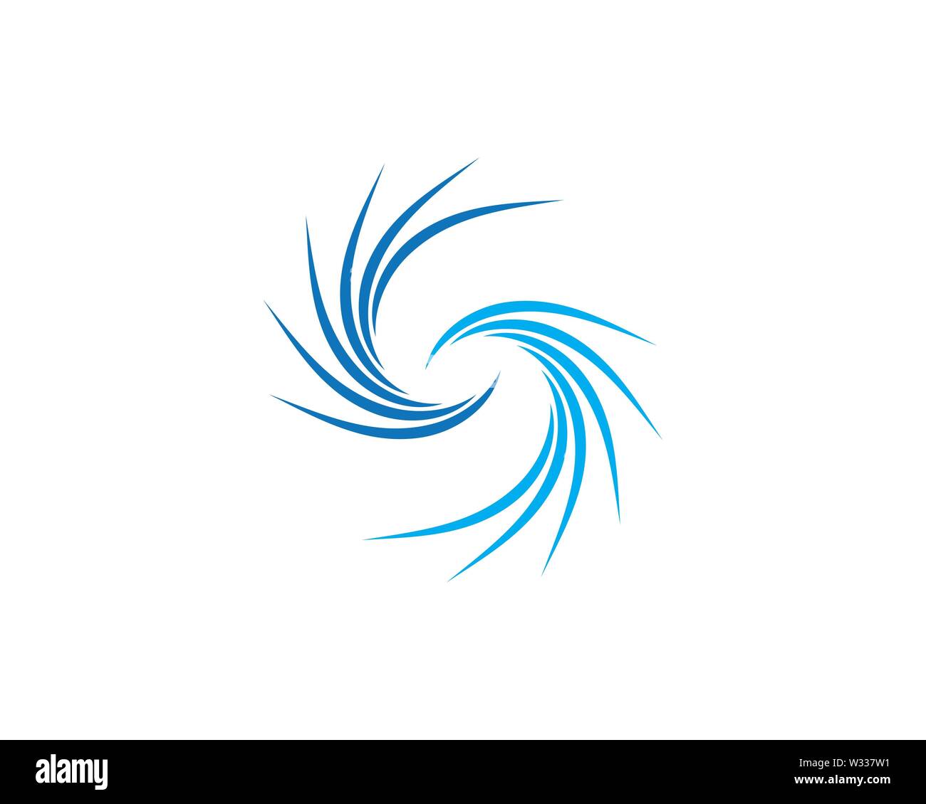 Water wave icon vector illustration design logo Stock Photo - Alamy
