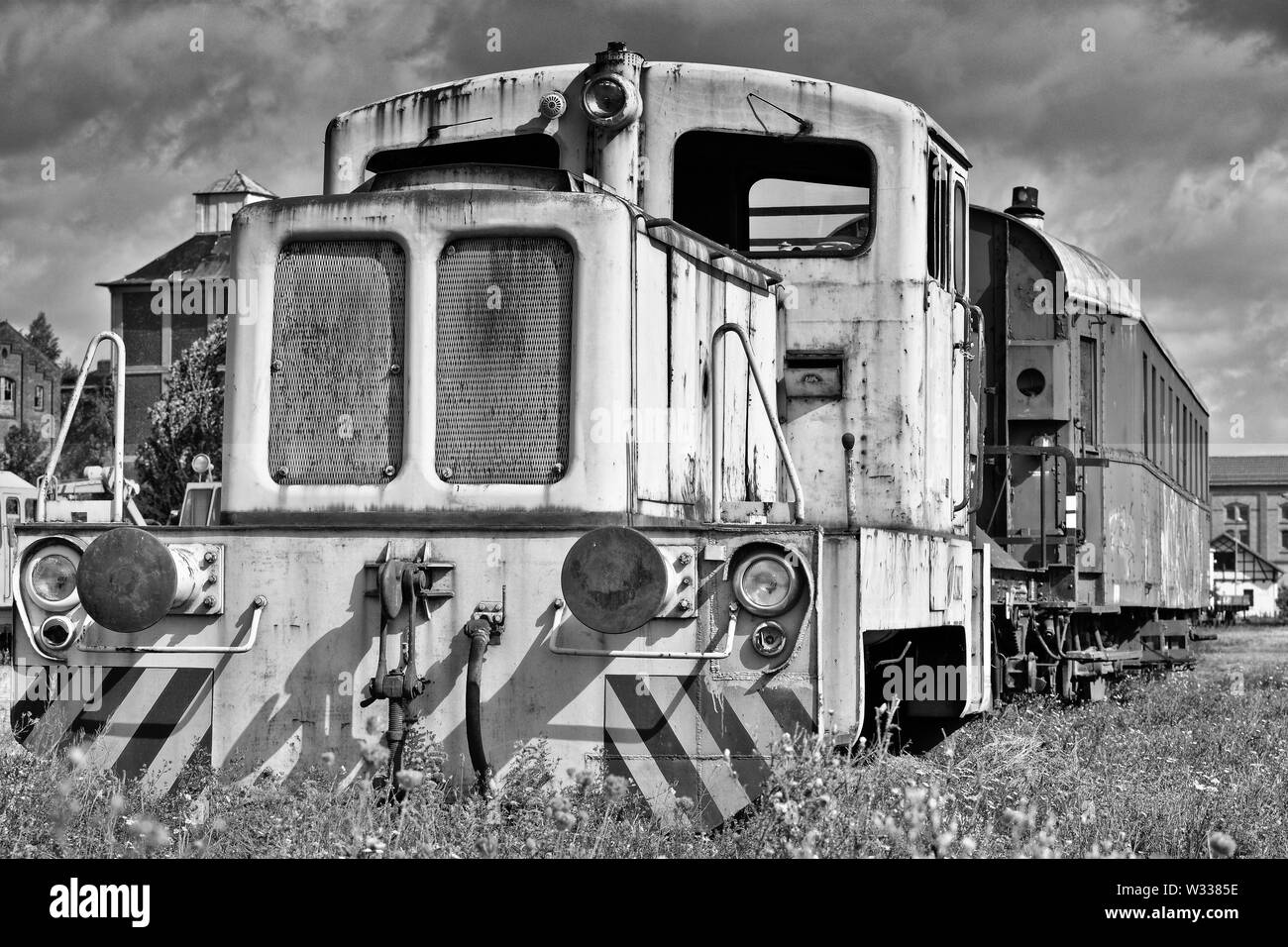 Motor rail car Black and White Stock Photos & Images - Alamy
