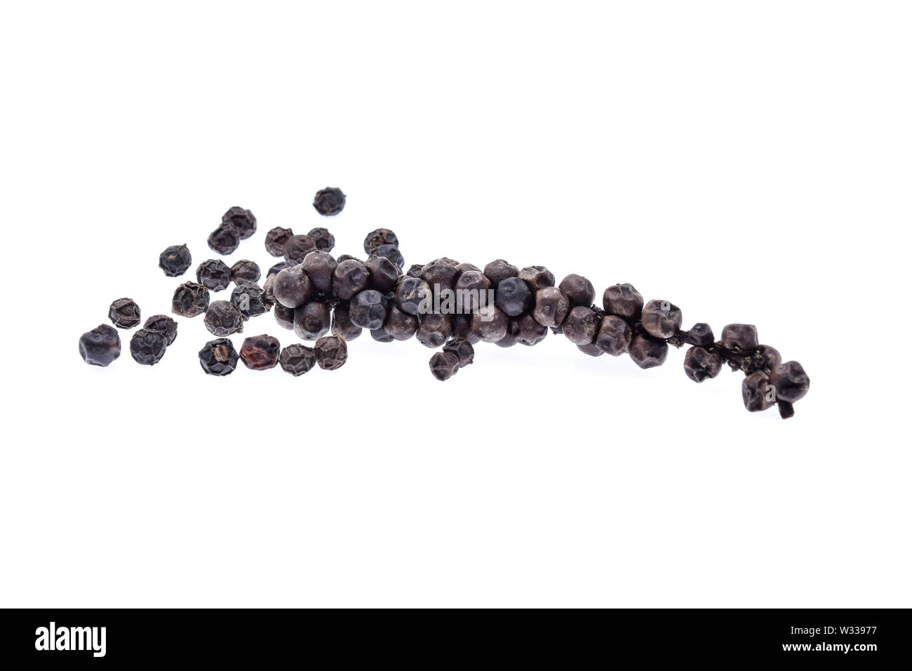 Black pepper corn on white background Stock Photo Alamy